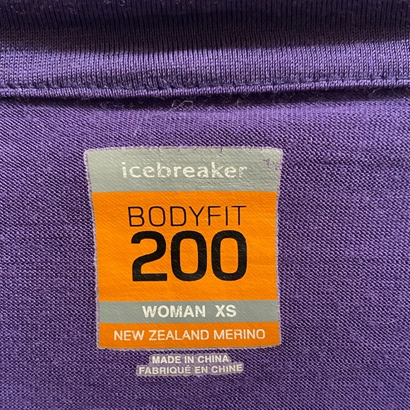 Icebreaker quarter zip merino wool baselayer top - Picture 3 of 5